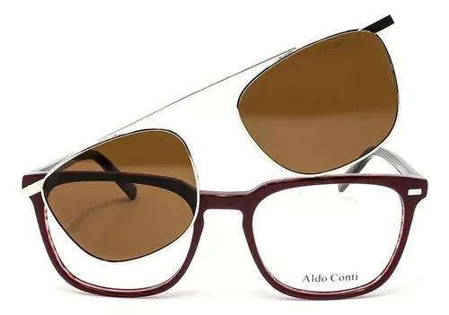 [VAL.40293.0BRG.54] Aldo Conti Armazón Oftálmico Clip-On